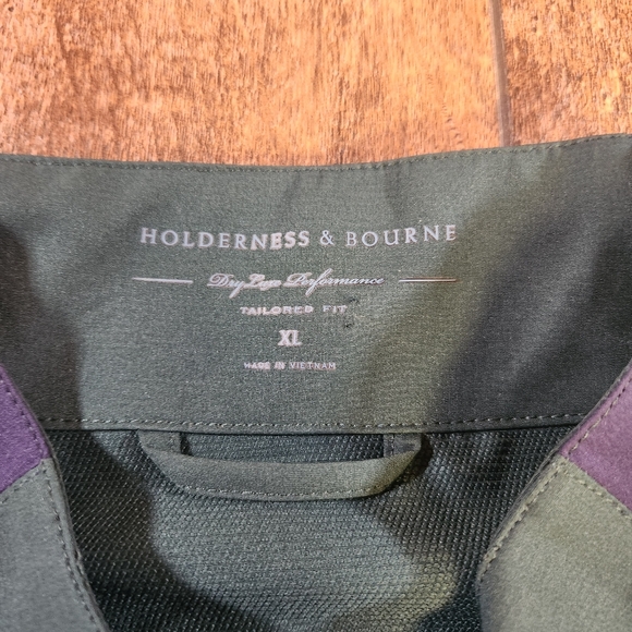 New Holderness & Bourne The Hyde Full Zip Performance Jacket Mens XL WaterResist - Picture 4 of 11
